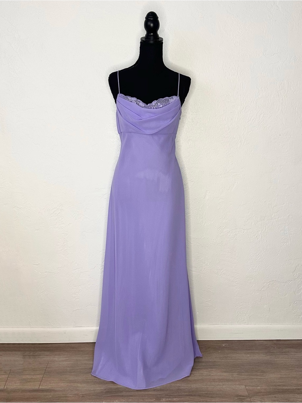 Vintage 90s Dave & Johnny purple formal dress